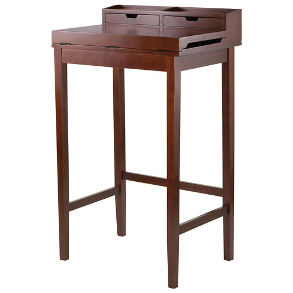 Brighton Transitional Standing Desk - Antique Walnut