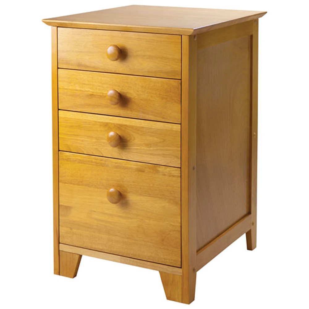 Studio Transitional 4-Drawer File Cabinet - Honey