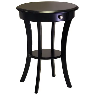 Sasha Transitional Round Coffee Table - Black