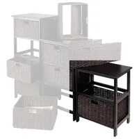 Omaha Transitional Storage Rack with Foldable Baskets