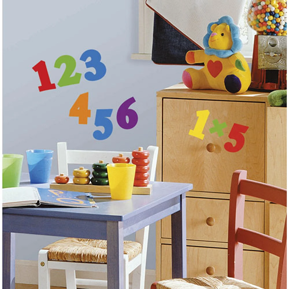 RoomMates Primary Numbers Wall Decal