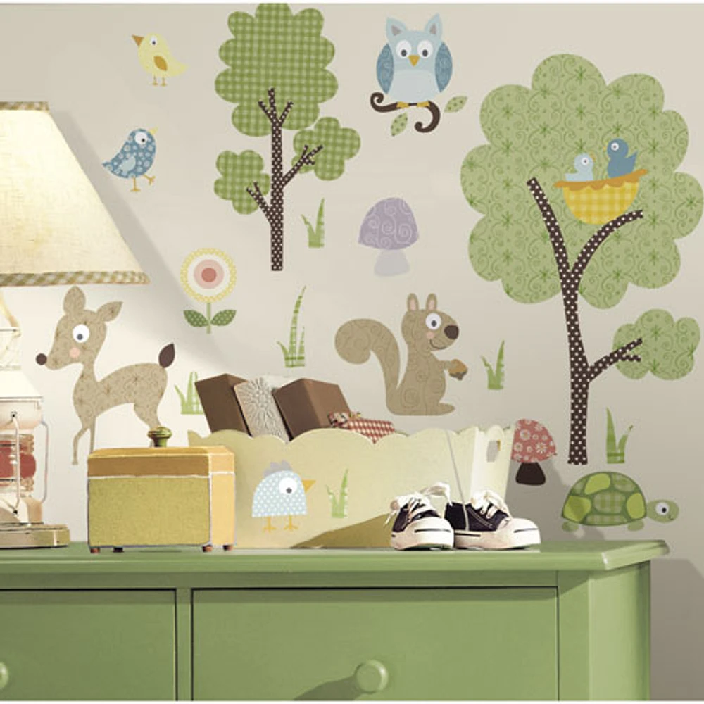 RoomMates Woodland Animals Peel & Stick Wall Decals