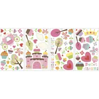 RoomMates Happi Cupcake Land Wall Decals - Pink