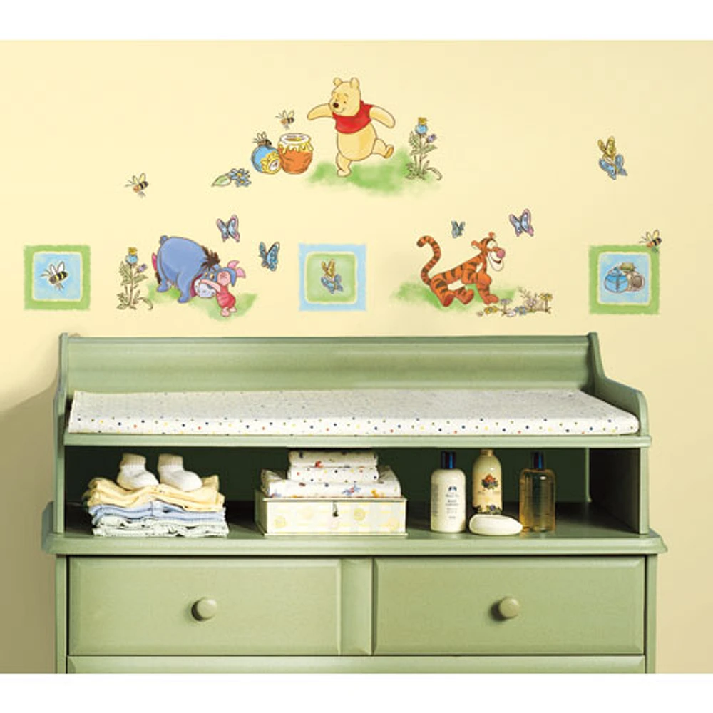 RoomMates Winnie the Pooh Wall Decals - Yellow/Blue