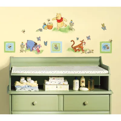 RoomMates Winnie the Pooh Wall Decals - Yellow/Blue