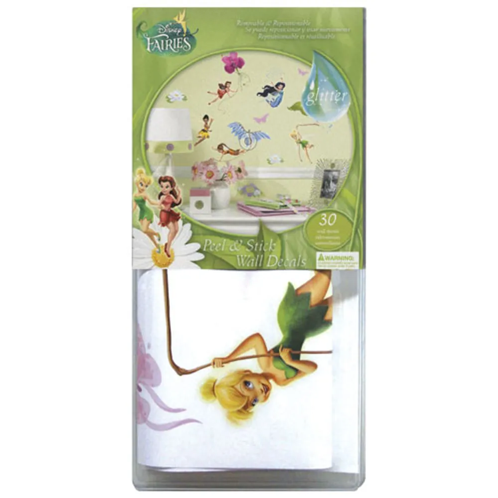 RoomMates Disney Fairies Peel and Stick Wall Decals - Green/Pink/Blue