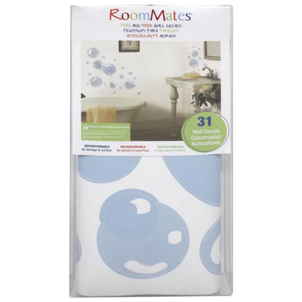 RoomMates Bubbles Peel & Stick Wall Decals