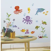 RoomMates Adventures Under the Sea Peel & Stick Wall Decals