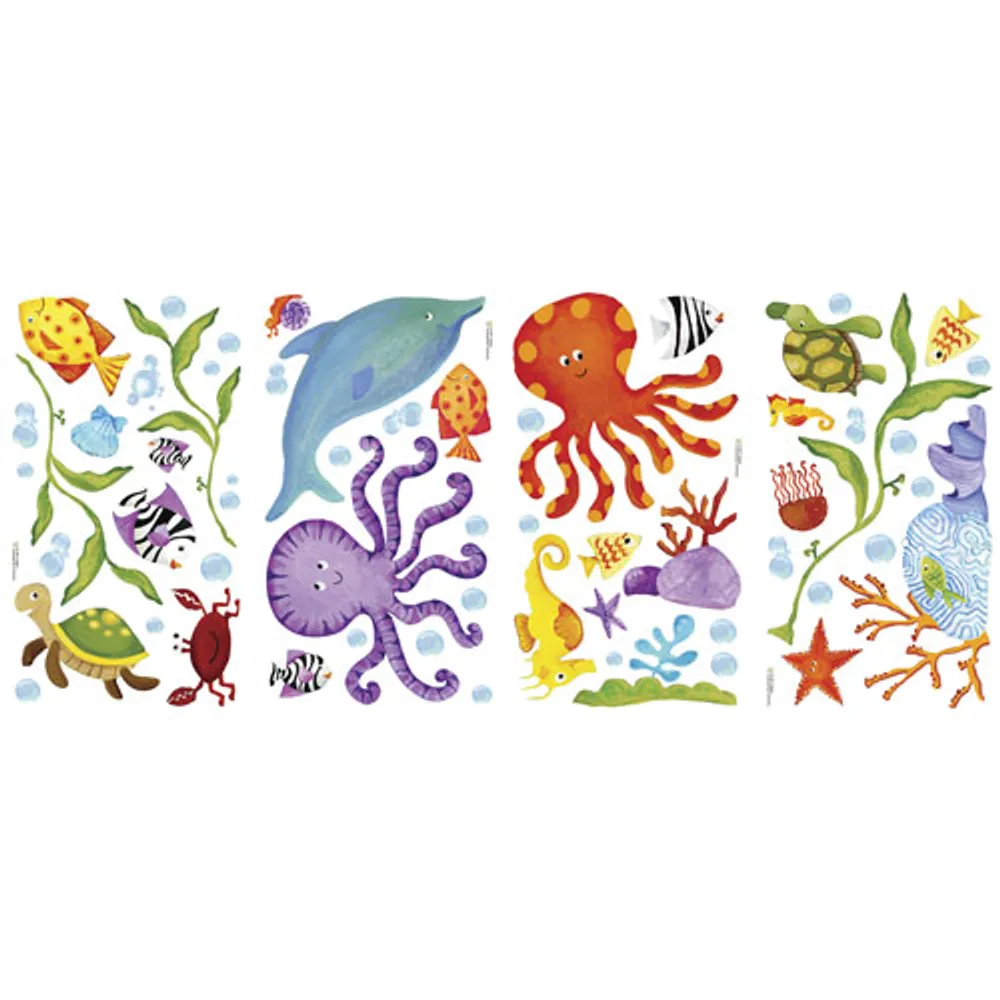 RoomMates Adventures Under the Sea Peel & Stick Wall Decals