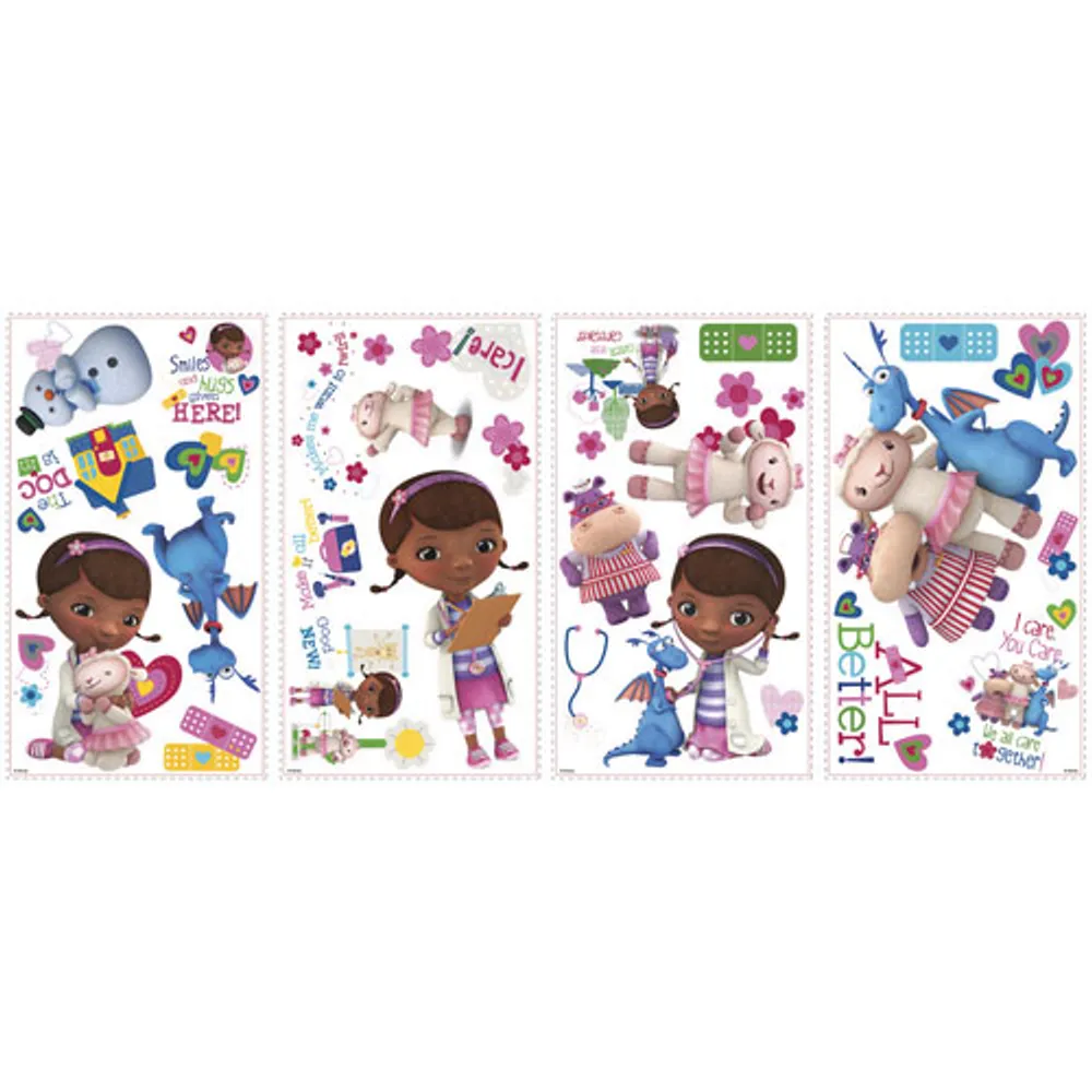 RoomMates Doc McStuffins Peel and Stick Wall Decals - Purple/Pink/Blue