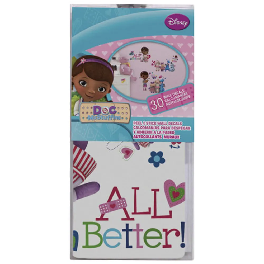 RoomMates Doc McStuffins Peel and Stick Wall Decals - Purple/Pink/Blue