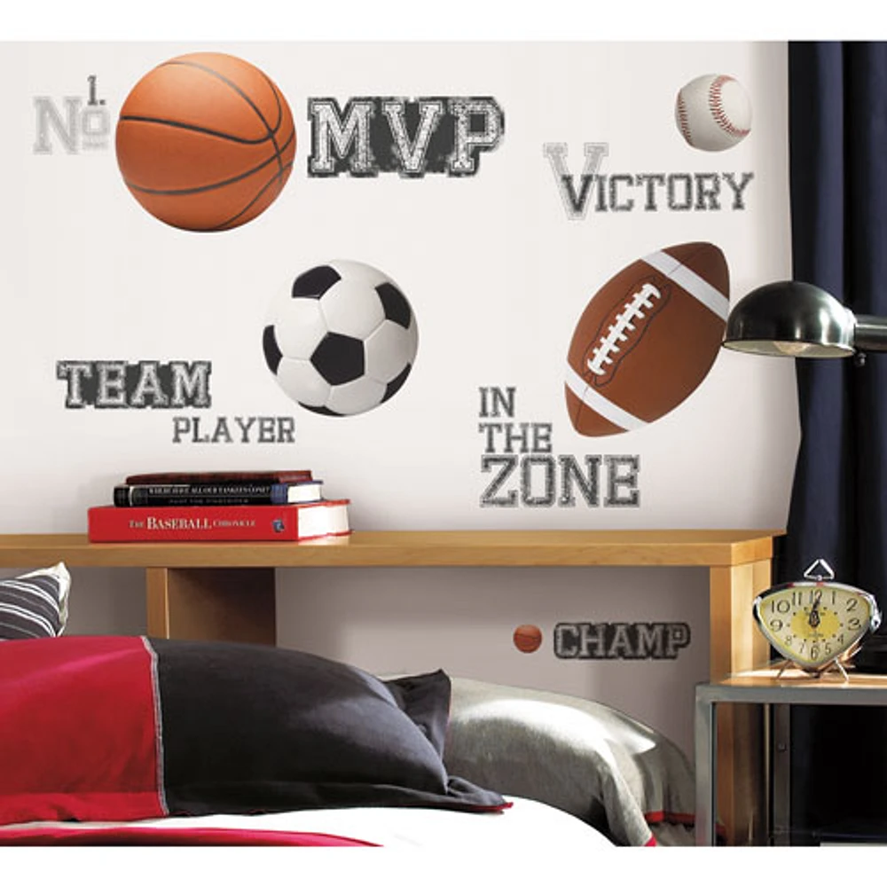 RoomMates All Star Sports Sayings Wall Decal