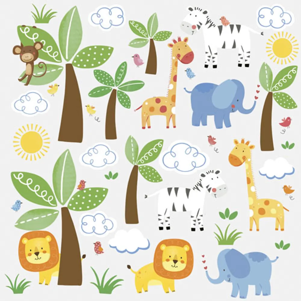 RoomMates Jungle Friends Wall Decal