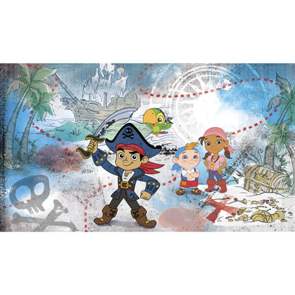 RoomMates Captain Jake & The Never Land Pirates XL Prepasted Wall Mural - Blue/Green/Red