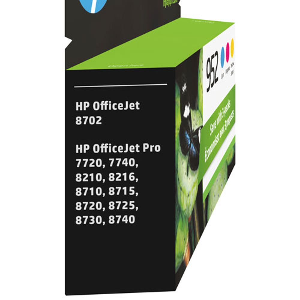 HP 952 CMY Ink 3 Pack (N9K27AN#140)