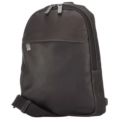 Kenneth Cole Columbian Leather 13" Laptop Backpack - Black