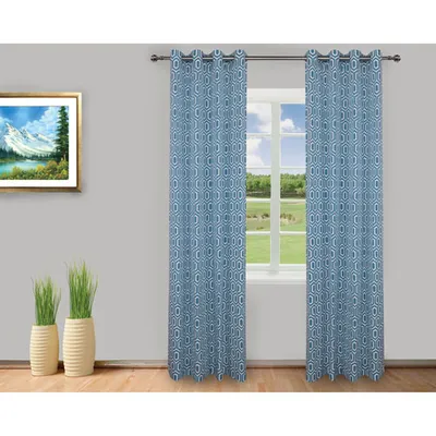 Gouchee Design Hex Curtain - Set of 2