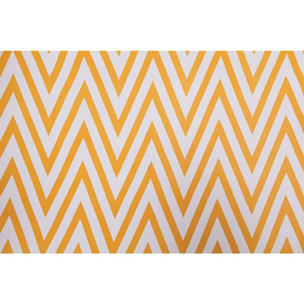 Gouchee Design Chevron Curtain - Set of 2 - Yellow/White