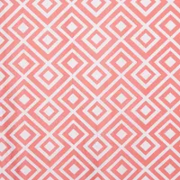 Gouchee Design Chelsea Curtain - Set of 2 - Coral/White