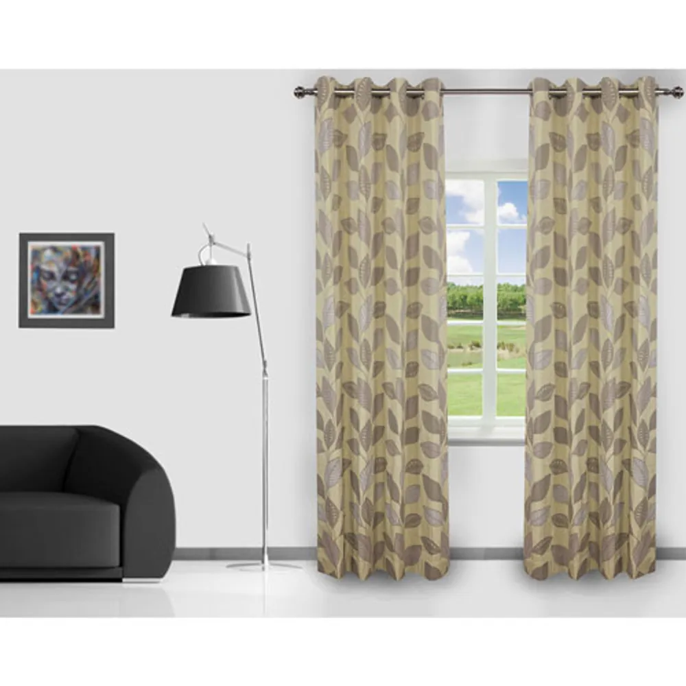 Gouchee Design Caroline Curtain - Set of 2 - Lime/Green