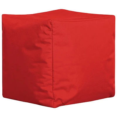 Sitting Point Cube Brava Contemporary Bean Bag Chair - Red