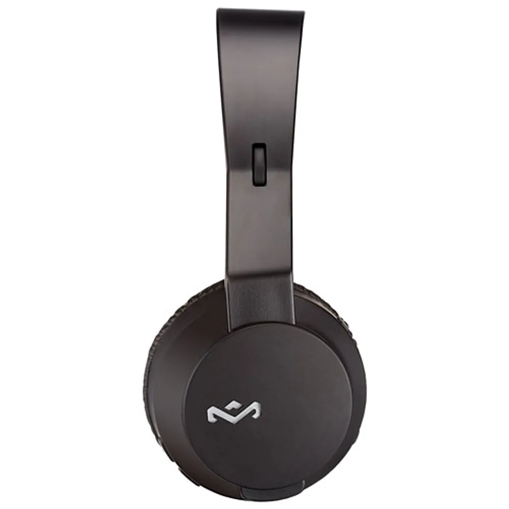 House of Marley Rebel BT On-Ear Bluetooth Headphones (EM-JH101-BK) - Black