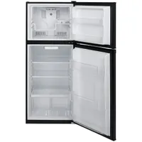 GE 24" 11.6 Cu. Ft. Top Freezer Refrigerator w/ LED Lighting (GPE12FGKBB) - Black