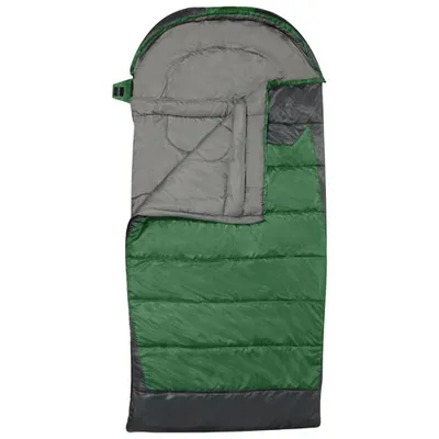 Sac de couchage Heat Zone rectangulaire de Rockwater Designs (0 °C) - Vert forêt-gris foncé