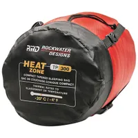 Rockwater Designs Semi-Rectangular Heat Zone Sleeping Bag (-20-Degrees Celcius) - Red/Dark Grey