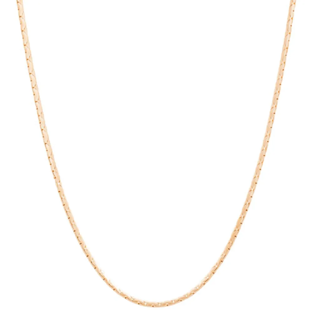 22" 14K Gold Fill Oval Cobra Chain