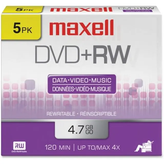 Maxell DVD Rewritable Media DVD+RW 4x 4.70 GB Pack (634045)  Scarborough Town Centre