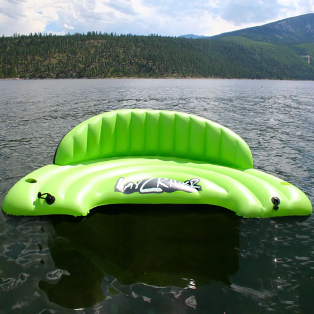 Blue Wave Sports Lay-Z-River Inflatable River Raft/Float (RL1870) - Neon Green