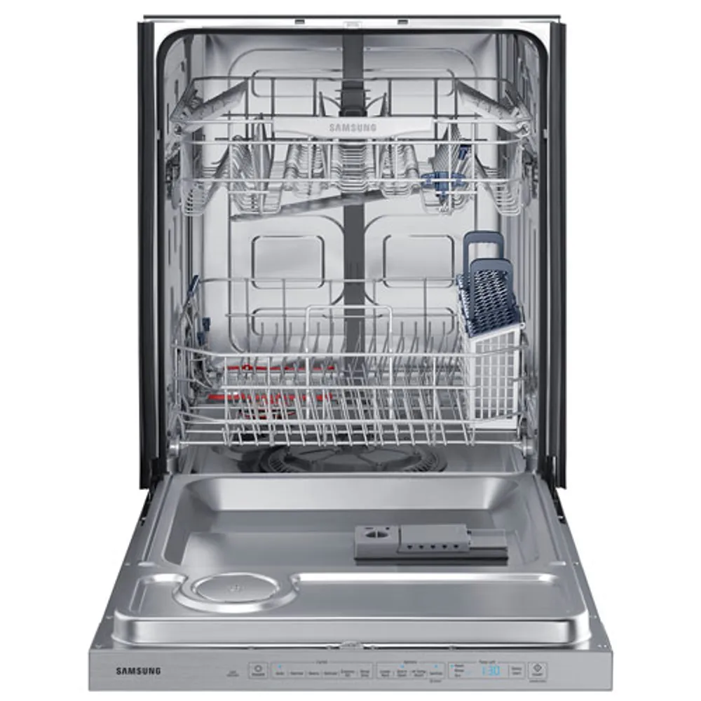 Samsung 24" 48dB Tall Tub Built-In Dishwasher with Stainless Steel Tub (DW80K5050US) - Stainless Steel