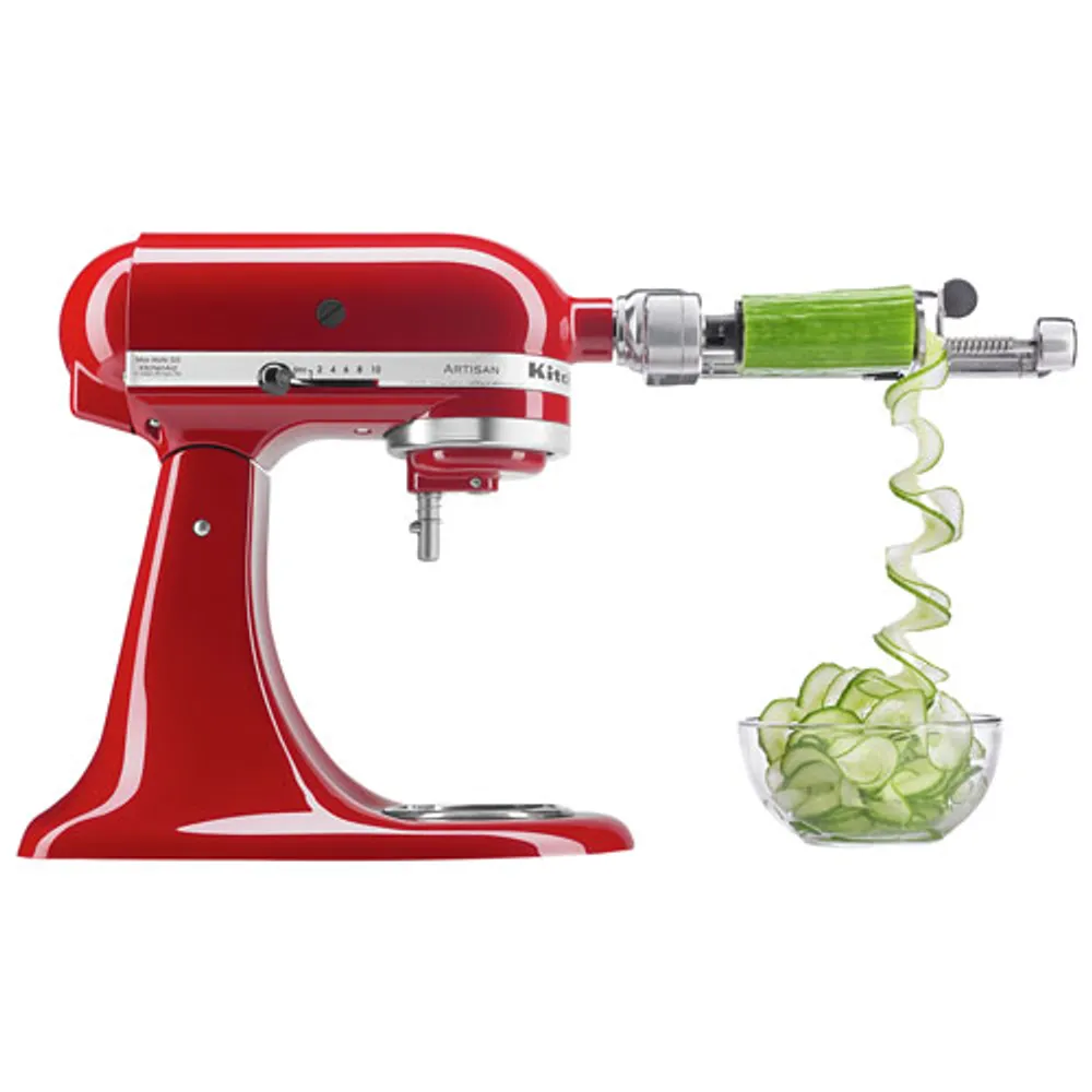 Accessoire Spiralizer Plus à 7 lames pour batteur sur socle de KitchenAid