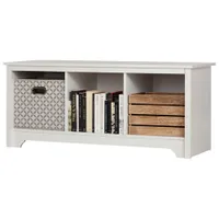 Vito Transitional 3-Shelf Storage Bench