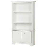 Vito Transitional 3-Shelf Bookcase - White