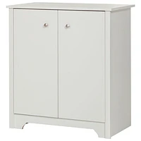 Vito Transitional 2-Door Storage Cabinet - White