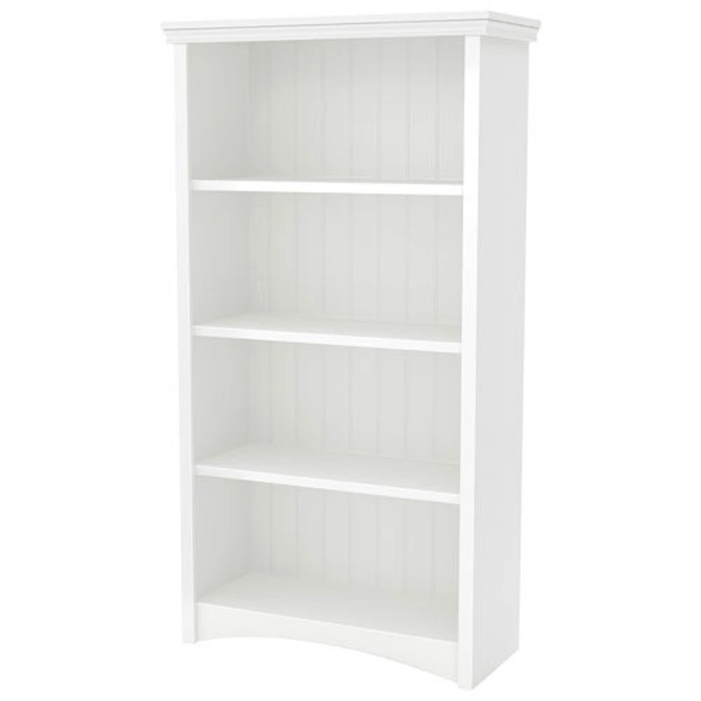 Artwork Rustic Country 4-Shelf Bookcase - White