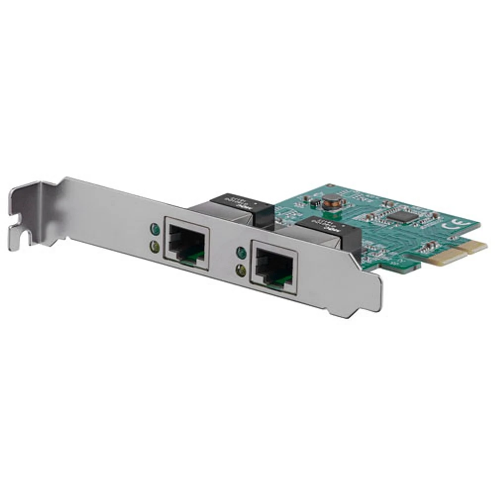 Carte réseau à 2 ports PCI-E Gigabit 10/100/1000 de StarTech