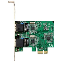 Carte réseau à 2 ports PCI-E Gigabit 10/100/1000 de StarTech