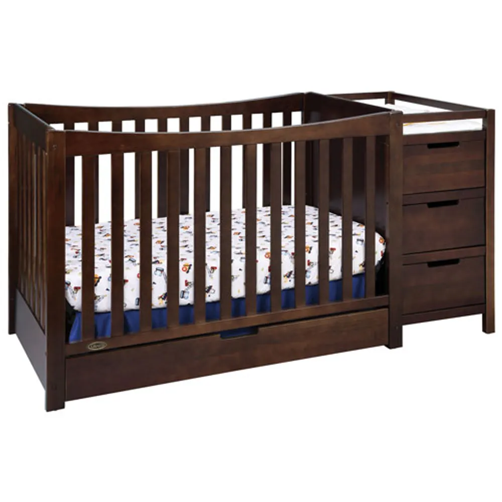 Graco Remi 4-in-1 Convertible Crib & Changer - Espresso