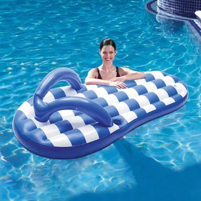 Flotteur de piscine gonflable en forme de sandale de Blue Wave