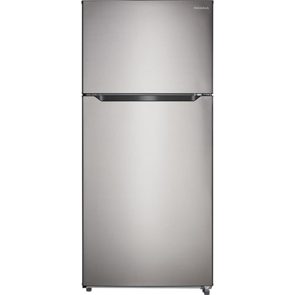 Insignia 30" 18 Cu. Ft. Top Freezer Refrigerator (NS-RTM18SS7) - Stainless Steel - Only at Best Buy