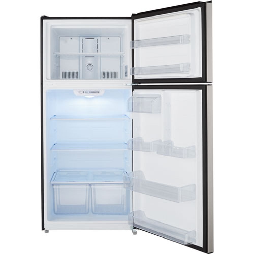 Insignia 30" 18 Cu. Ft. Top Freezer Refrigerator (NS-RTM18SS7) - Stainless Steel - Only at Best Buy