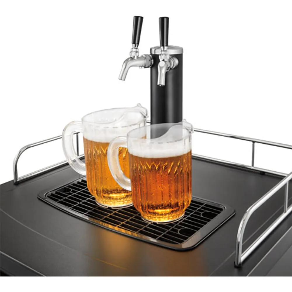Insignia 2-Tap Kegerator (NS-BK2TSS6) - Silver/Black - Only at Best Buy