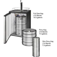 Insignia 1-Tap Kegerator (NS-BK1TSS6) - Silver/Black - Only at Best Buy