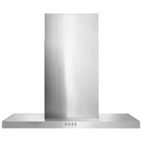 Whirlpool 30" Convertible Flat Wall Mount Range Hood (WVW57UC0FS) - Stainless Steel