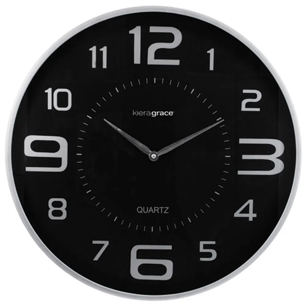 Kiera Grace Austin Analog Wall Clock - Silver