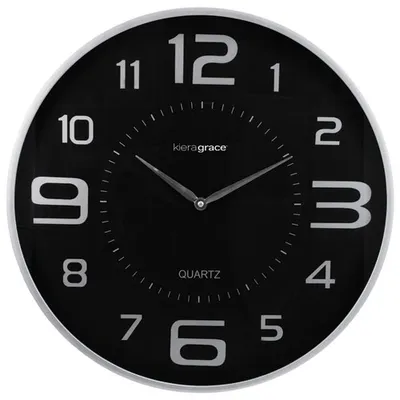 Kiera Grace Austin Analog Wall Clock - Silver