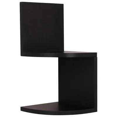 Nexxt Priva 4-Piece Corner Wall Shelf - Set Of 2 - Black